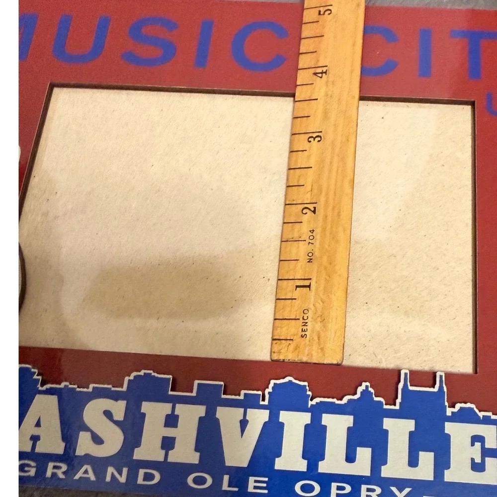 Nashville Music City USA Grand Ole Opry Picture Frame Collectible Souvenir 4 x 6